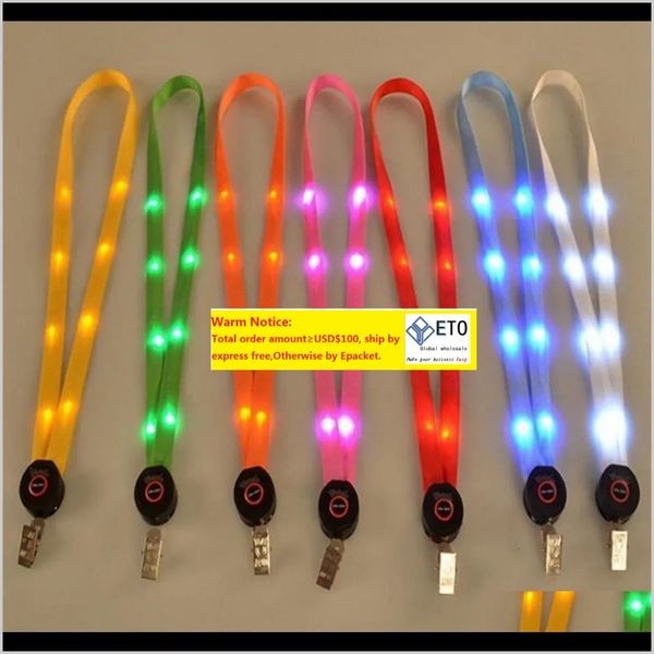 keychains fashion accessories drop delivery 2021 led light up lanyard key chain id keys holder 3 modes flashing hanging rope 7 colors 100pcs, Silver
keychains fashion accessories drop delivery 2021 led light up lanyard key chain id keys holder 3 modes flashing hanging rope 7 colors 100pcs, Silver