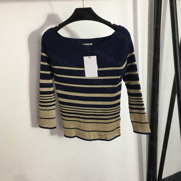 23ss womens knits womens designer clothing color contrast gradient striped line neck wool sweater sweater long sleeve womens clothes, White
23ss womens knits womens designer clothing color contrast gradient striped line neck wool sweater sweater long sleeve womens clothes, White