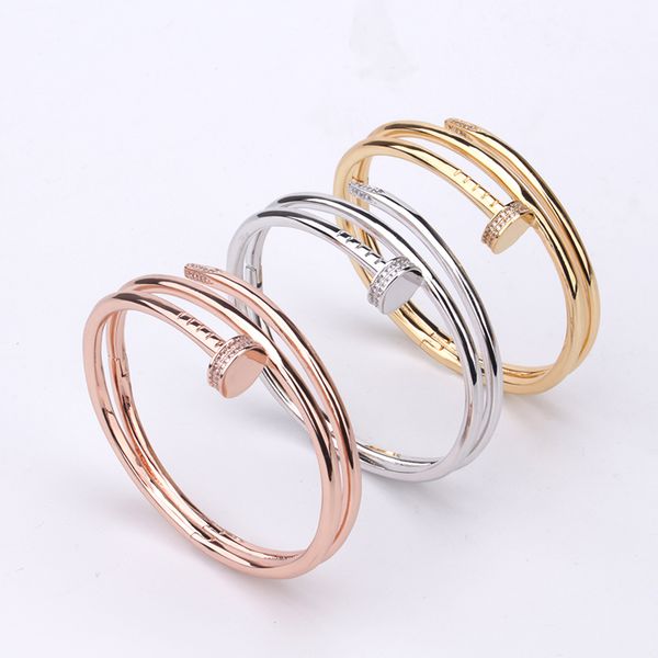sliver gold wide love bracelet nail bangle bracelet diamonds chain designer for women men lovers couple designer wedding party thanksgiving, Black
sliver gold wide love bracelet nail bangle bracelet diamonds chain designer for women men lovers couple designer wedding party thanksgiving, Black