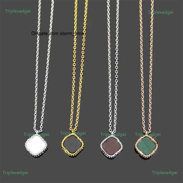 clover fashion classic necklace 18k gold plated women's pendant necklace designer high end stainless steel jewelry, Silver
clover fashion classic necklace 18k gold plated women's pendant necklace designer high end stainless steel jewelry, Silver