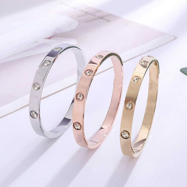 original japan and south korea's new rose gold card full diamond bracelet female fashion simple small fresh titanium steel couple jewel, Black
original japan and south korea's new rose gold card full diamond bracelet female fashion simple small fresh titanium steel couple jewel, Black