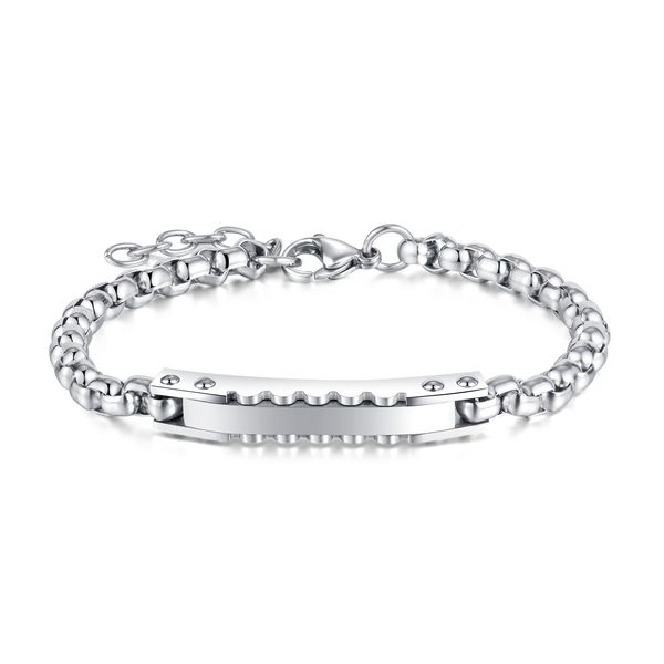 mens fashion bracelet rolo box link chain id bracelets stainless steel jewelry extended chain 18cm+4cm silver n1394, Black
mens fashion bracelet rolo box link chain id bracelets stainless steel jewelry extended chain 18cm+4cm silver n1394, Black