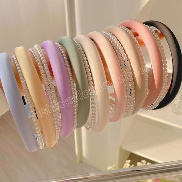 sponge pearl headbands women double layer hair hoop for girls solid color hairbands pearls beaded high skull head hoop, Slivery;white
sponge pearl headbands women double layer hair hoop for girls solid color hairbands pearls beaded high skull head hoop, Slivery;white