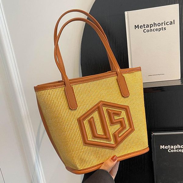 vintage straw weaving casual handbags luxury designer summer beach trendy shoulder versatile classic for women bucket tote
vintage straw weaving casual handbags luxury designer summer beach trendy shoulder versatile classic for women bucket tote