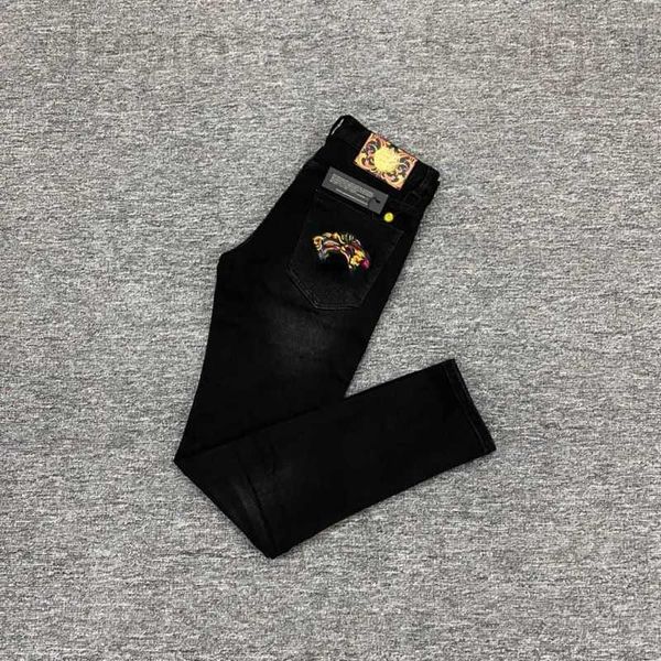 men's jeans designer fashion black men jeans medusa 3d embroidered trousers pants mens casual denim pants 2480 0ffo, Blue
men's jeans designer fashion black men jeans medusa 3d embroidered trousers pants mens casual denim pants 2480 0ffo, Blue