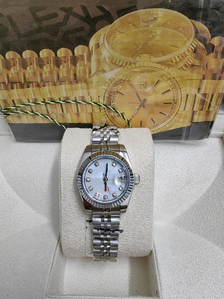 with original box women watch lady size 26mm girl sapphire glass wristwatch 2813 movement automatic mechanical movement watches 78, Slivery;brown
with original box women watch lady size 26mm girl sapphire glass wristwatch 2813 movement automatic mechanical movement watches 78, Slivery;brown