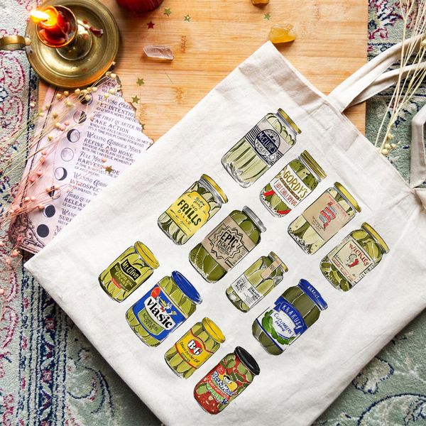 pickle tote bag, pickle lovers gift, trendy tote bag for women, vintage canned pickles tote bag, funny shoulder bags
pickle tote bag, pickle lovers gift, trendy tote bag for women, vintage canned pickles tote bag, funny shoulder bags