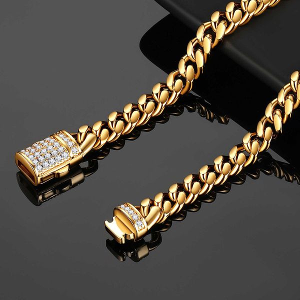 wholesale hip hop 2023 cuban link chain gold men plated necklace stainless steel jewelry, Silver
wholesale hip hop 2023 cuban link chain gold men plated necklace stainless steel jewelry, Silver