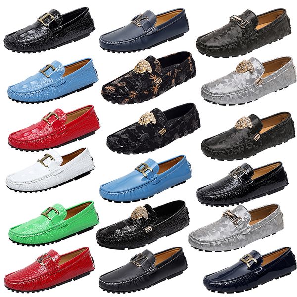 luxury brand business dress shoes metal buckle loafers glossy white black leather shoes comfortable driving shoes size 35-48
luxury brand business dress shoes metal buckle loafers glossy white black leather shoes comfortable driving shoes size 35-48