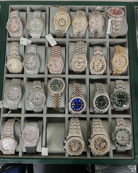 2023d30 luxury mens 4130 movement for men 3255 montre de luxe mosang stone iced moissanite watch diamond watchs wristwatch mechanical automa, Silver
2023d30 luxury mens 4130 movement for men 3255 montre de luxe mosang stone iced moissanite watch diamond watchs wristwatch mechanical automa, Silver