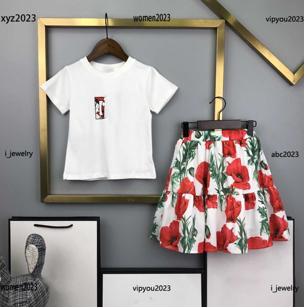 2023 girl tracksuits designer kids clothes baby dress suits 2pcs letter printed t-shirt and floral printed short skirt #multiple product, White
2023 girl tracksuits designer kids clothes baby dress suits 2pcs letter printed t-shirt and floral printed short skirt #multiple product, White