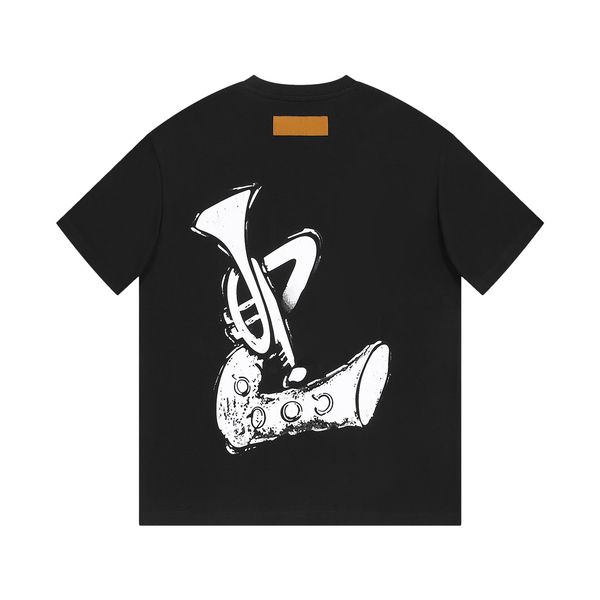 23ss new made in italy woman men's t-shirts high end classic musical instrument printed short sleeve summer breathable casual street fa, White;black
23ss new made in italy woman men's t-shirts high end classic musical instrument printed short sleeve summer breathable casual street fa, White;black