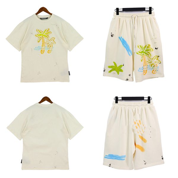 new palm tshirt letter-printed casual sportswear t-shirt set men's and women's t-shirt + shorts two-piece set, White;black
new palm tshirt letter-printed casual sportswear t-shirt set men's and women's t-shirt + shorts two-piece set, White;black