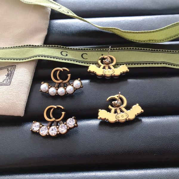 vintage 18k gold plated pearl diamond earrings luxury classic logo replica stud correct letter earrings 2023 brand women's romantic lov, Golden;silver
vintage 18k gold plated pearl diamond earrings luxury classic logo replica stud correct letter earrings 2023 brand women's romantic lov, Golden;silver
