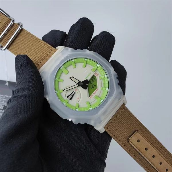 sport quartz digital watch 2100 original shock watch full functional world time led dual display large dial oak series, Slivery;golden
sport quartz digital watch 2100 original shock watch full functional world time led dual display large dial oak series, Slivery;golden