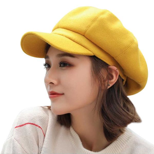 berets fashion wild wool women beret autumn winter octagonal cap hats stylish artist painter newsboy caps black grey beret hats gorras z0616, Blue;gray
berets fashion wild wool women beret autumn winter octagonal cap hats stylish artist painter newsboy caps black grey beret hats gorras z0616, Blue;gray
