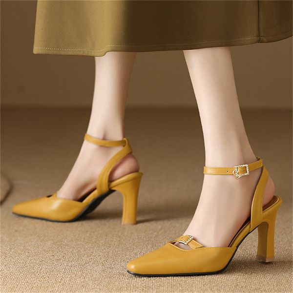 women sandal 2023 summer small square head high heel female shoes pointed toes slingback back empty elegance sandal dropshopping, Black
women sandal 2023 summer small square head high heel female shoes pointed toes slingback back empty elegance sandal dropshopping, Black