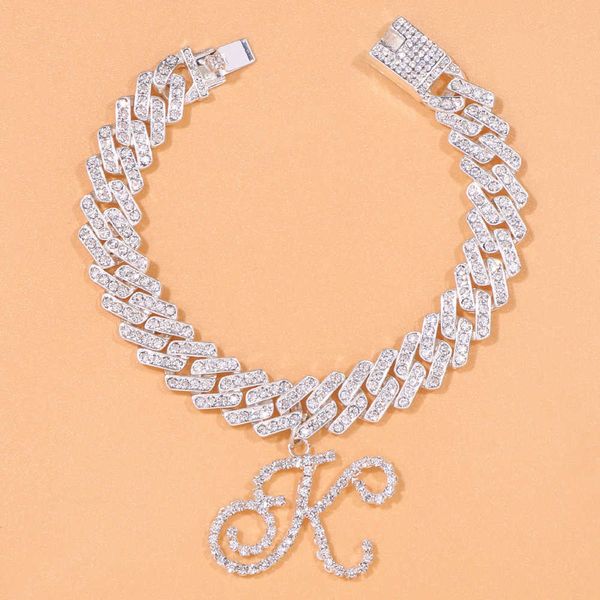 anklets az iced initial cuban link anklet wholesale bracelet beach accessories 26 letter foot chain large lady ankle rhinestone jewelry 2306, Red;blue
anklets az iced initial cuban link anklet wholesale bracelet beach accessories 26 letter foot chain large lady ankle rhinestone jewelry 2306, Red;blue