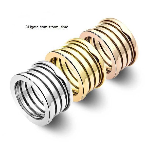 version 1.2cm wide of the classic five-layer spring designer ring european fashion men and women couples wedding ring plated 18k gold 316l t, Silver
version 1.2cm wide of the classic five-layer spring designer ring european fashion men and women couples wedding ring plated 18k gold 316l t, Silver