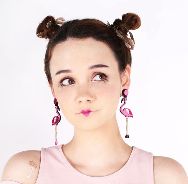 flamingo earrings tassel lady temperament earrings earrings earrings, Silver
flamingo earrings tassel lady temperament earrings earrings earrings, Silver