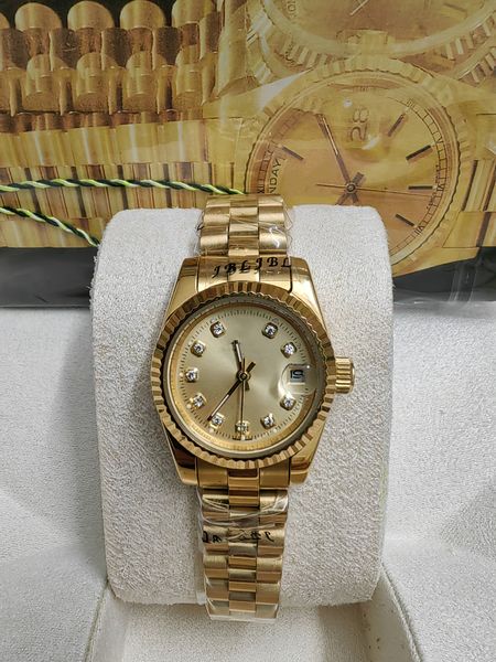 with original box women watch lady size 26mm girl sapphire glass wristwatch 2813 movement automatic mechanical movement watches 69, Slivery;brown
with original box women watch lady size 26mm girl sapphire glass wristwatch 2813 movement automatic mechanical movement watches 69, Slivery;brown