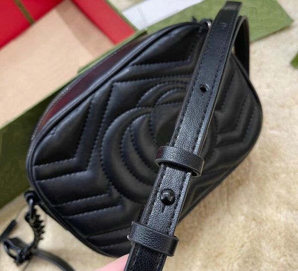 women 18cm marmont luxurys designers shoulder bags 446744 real leather handbags black chain cosmetic messenger crossbody bag lady wallet pur
women 18cm marmont luxurys designers shoulder bags 446744 real leather handbags black chain cosmetic messenger crossbody bag lady wallet pur