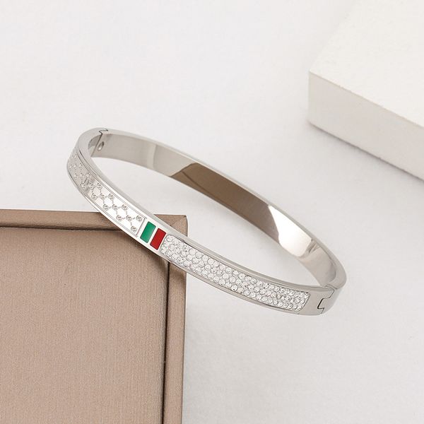 classic design red green enameled bangle bracelet silver gold stainless steel jewelry for women gift, Black
classic design red green enameled bangle bracelet silver gold stainless steel jewelry for women gift, Black