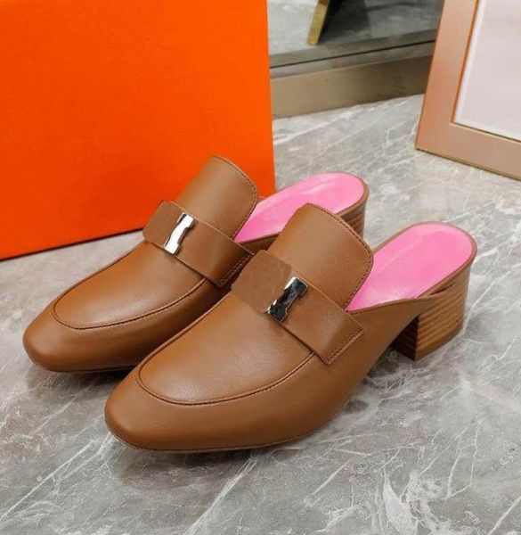 luxury h loafers designer women velvet calfskin mule genuine leather high heels kelly metal chain shoes, Black
luxury h loafers designer women velvet calfskin mule genuine leather high heels kelly metal chain shoes, Black
