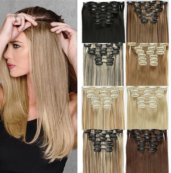 24-inch long straight clip-in hair extensions with 16 versatile styles - natural look, easy to use - perfect for instant hair transformatio, Black;brown
24-inch long straight clip-in hair extensions with 16 versatile styles - natural look, easy to use - perfect for instant hair transformatio, Black;brown