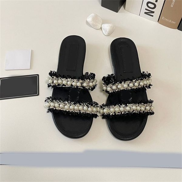 luxurys plush slippers pearls scuffs slippers fashion fringe wear slippers beach shopping summer high quality, Black
luxurys plush slippers pearls scuffs slippers fashion fringe wear slippers beach shopping summer high quality, Black