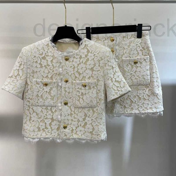 two piece dress designer 2023 summer women's sets brand fashion dinner dress suit women lace short skirt mother's day birthday gif, White
two piece dress designer 2023 summer women's sets brand fashion dinner dress suit women lace short skirt mother's day birthday gif, White