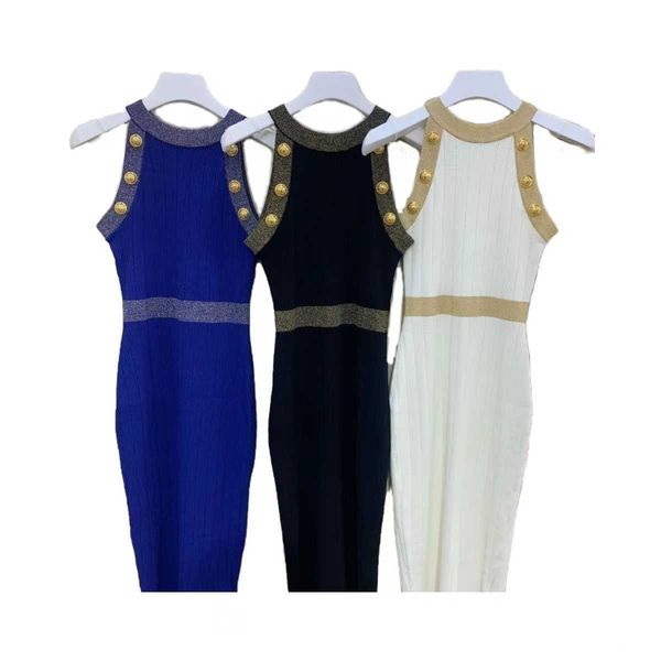 dresses designer womens hip skirt dress 2023 new women's high-quality metal buckle crewneck suspender vest mid-length buns simple and s, Black;gray
dresses designer womens hip skirt dress 2023 new women's high-quality metal buckle crewneck suspender vest mid-length buns simple and s, Black;gray