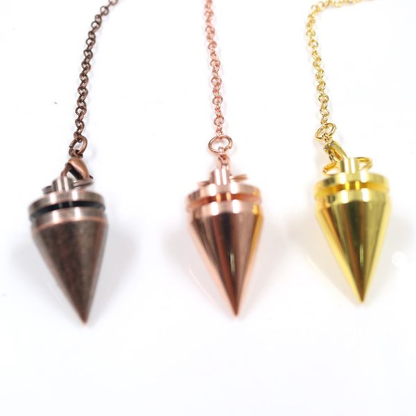 womens robe small cone metal pendant pendule pendulum for dowsing healing spiritual pendulo women men amulet reiki wicca pendul
womens robe small cone metal pendant pendule pendulum for dowsing healing spiritual pendulo women men amulet reiki wicca pendul