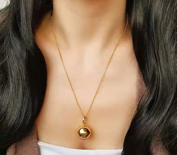 2023 lovely cute pendant necklaces long gold thin stainless steel rope ball design women necklace with dust bag and box, Silver
2023 lovely cute pendant necklaces long gold thin stainless steel rope ball design women necklace with dust bag and box, Silver