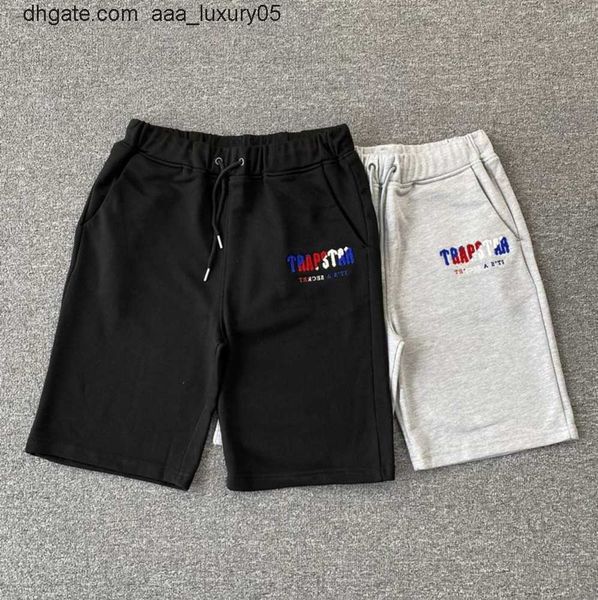 men's t shirts 2023 trapstar drawstring cotton shorts casual all-match men woman outdoor quality summer pants leisure trend fashion, White;black