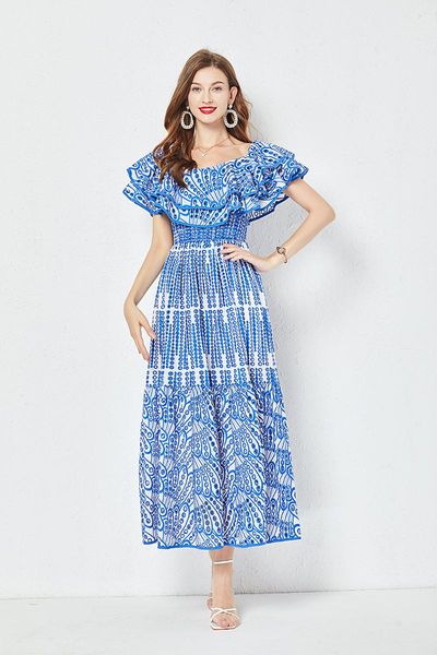 casual dresses runway fashion summer cotton dress women's ruffles slash neck hollow out embroidery blue long party vacation robes 2023, Black;gray
casual dresses runway fashion summer cotton dress women's ruffles slash neck hollow out embroidery blue long party vacation robes 2023, Black;gray
