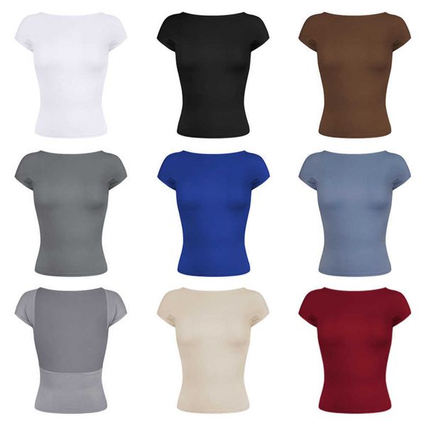 fashion summer open back nylon moisture wicking comfort breathable short sleeve slim fit mesh crop t-shirt blouses women 2023, White
fashion summer open back nylon moisture wicking comfort breathable short sleeve slim fit mesh crop t-shirt blouses women 2023, White