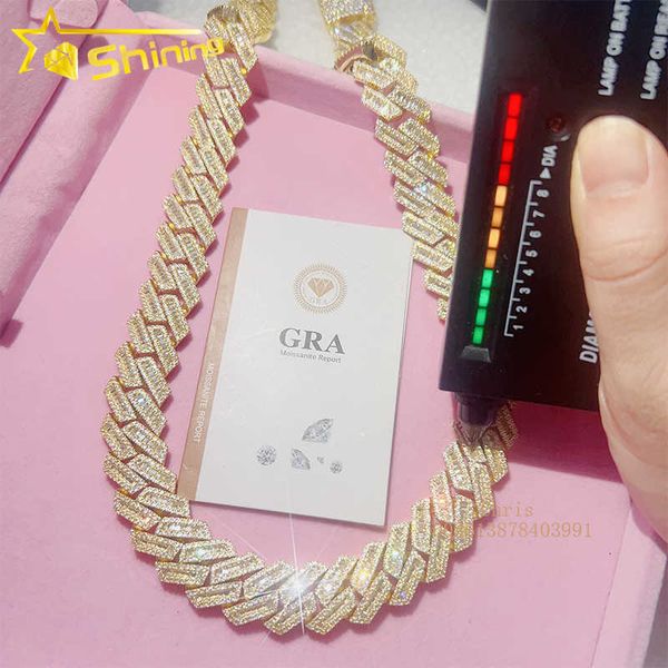 yellow gold plated vvs moissnaite iced out hip hop jewelry s925 moissanite cuban chain necklace for men, Silver
yellow gold plated vvs moissnaite iced out hip hop jewelry s925 moissanite cuban chain necklace for men, Silver
