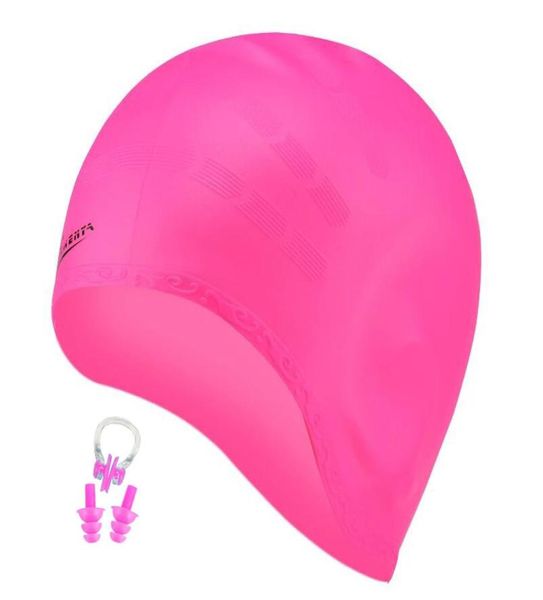 long hair swimming men women ear plug nose clip arge big silicone waterproof girls swim pool hat professional diving caps3138686
long hair swimming men women ear plug nose clip arge big silicone waterproof girls swim pool hat professional diving caps3138686