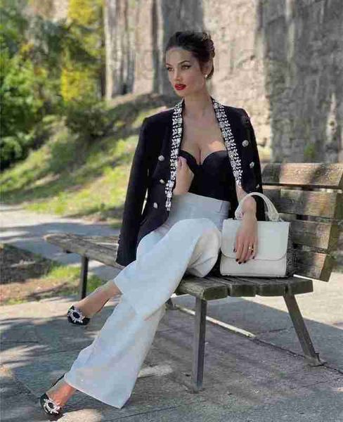 women's jackets designer brand jacket new fall winter classic nail drill western suit coat fashion leisure spring gift wp4q, Black;brown
women's jackets designer brand jacket new fall winter classic nail drill western suit coat fashion leisure spring gift wp4q, Black;brown
