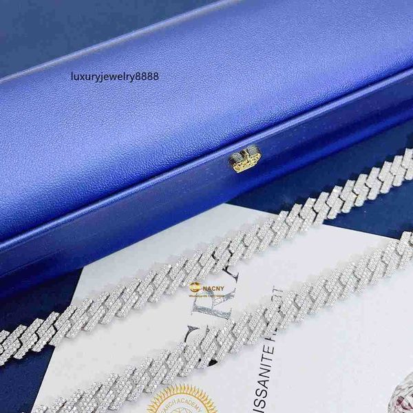 pass diamond test 2row hiphop jewelry iced out blingbling vvs moissanite diamond cuban link bracelet jewelry, Silver
pass diamond test 2row hiphop jewelry iced out blingbling vvs moissanite diamond cuban link bracelet jewelry, Silver