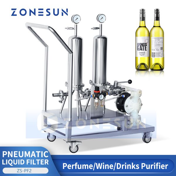 Image of ZONESUN ZS-PF2 Perfume Filling machine Water Wine Purifier Filtration System Fragrance Producing Front End Diaphragm Pump Antistatic