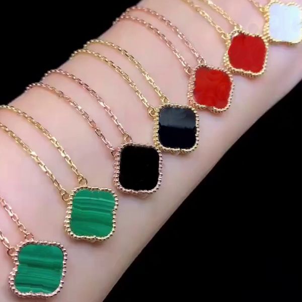 designer four-leaf clover necklace 18k rose gold pendant necklace van luxury brand jewelry does not tarnish, Silver
designer four-leaf clover necklace 18k rose gold pendant necklace van luxury brand jewelry does not tarnish, Silver