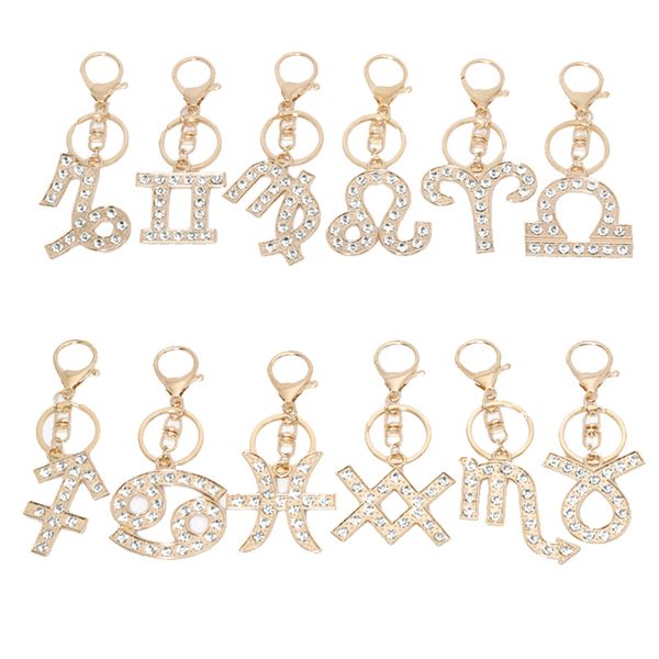 diamond keychain pendant 12 constellation keychains women's bag decoration keyring key chains, Silver
diamond keychain pendant 12 constellation keychains women's bag decoration keyring key chains, Silver