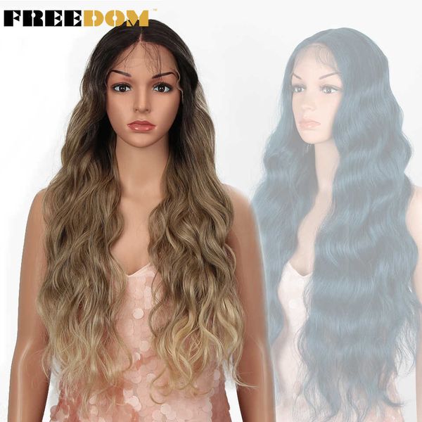 synthetic lace wigs for black women long wavy 30 inches cosplay wigs blond purple blue deep part women's lace wigs 230524, Black;brown 
synthetic lace wigs for black women long wavy 30 inches cosplay wigs blond purple blue deep part women's lace wigs 230524, Black;brown