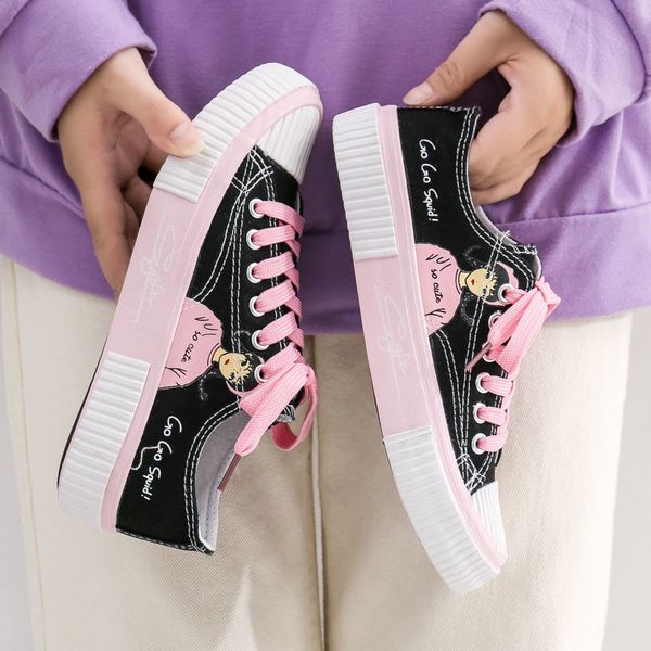 graffiti canvas sneakers2023 fashion korea style cartoon print female sneakers casual students daily wear women footwear, Black
graffiti canvas sneakers2023 fashion korea style cartoon print female sneakers casual students daily wear women footwear, Black