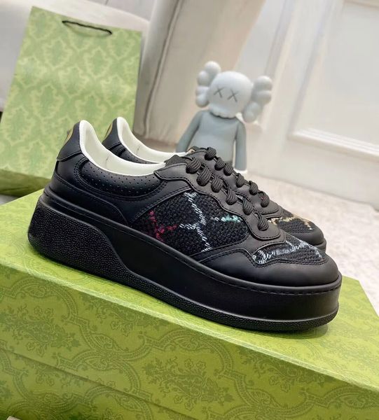 23s/s famous interlocking sneakers shoes men women runner sports lace up embroidered chunky rubber soles platform trainers couple skateboard, Black
23s/s famous interlocking sneakers shoes men women runner sports lace up embroidered chunky rubber soles platform trainers couple skateboard, Black