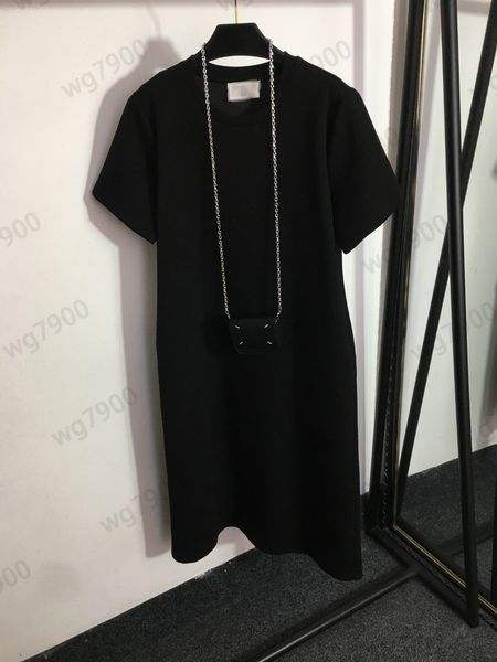 high end dress luxury designer women cotton dresses womens sports gray dresses chain bag decoration dress solid color simple short-sleeved s, Black;gray
high end dress luxury designer women cotton dresses womens sports gray dresses chain bag decoration dress solid color simple short-sleeved s, Black;gray