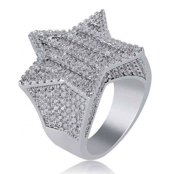 new hip hop rock five star rings men luxury gold silver color rhinestones zircon pentagram rings women wedding party gift
new hip hop rock five star rings men luxury gold silver color rhinestones zircon pentagram rings women wedding party gift