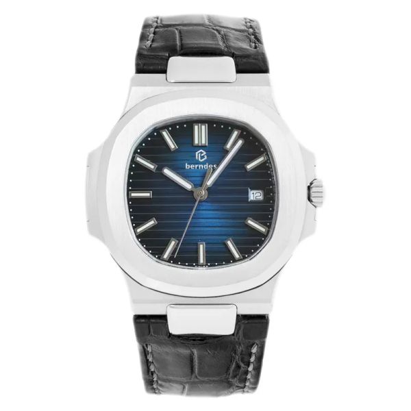 men's automatic mechanical watch 40mm all stainless steel swimming watch sapphire luminous watch business leisure luxury, Slivery;brown
men's automatic mechanical watch 40mm all stainless steel swimming watch sapphire luminous watch business leisure luxury, Slivery;brown
